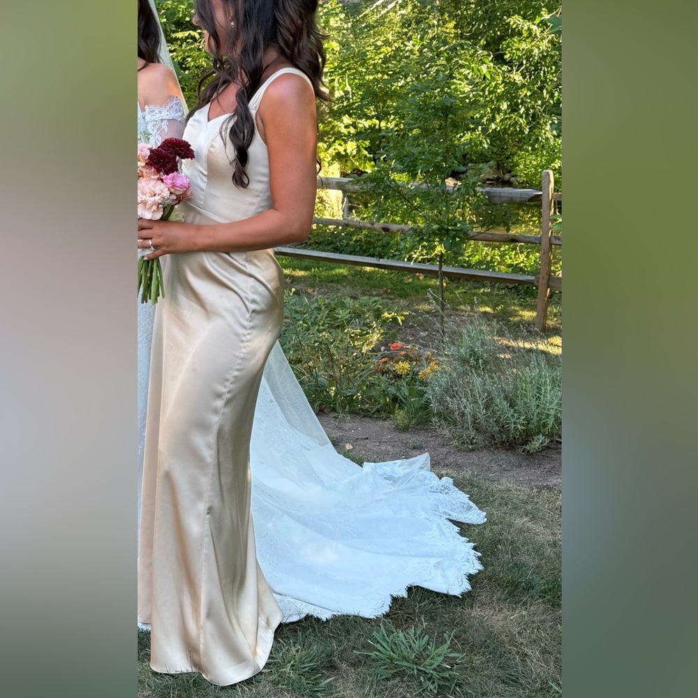 Azazie Champagne Dress